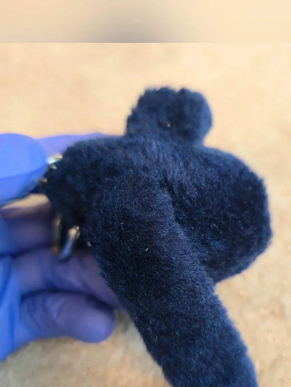 Kipling Franny Plush Navy Blue Monkey Thumb Keychain Fob Bag Backpack Charm